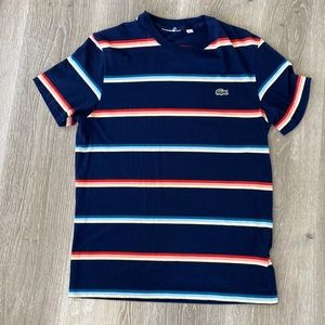 Lacoste striped tshirt size small
